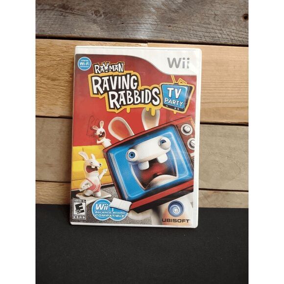 Rayman Raving Rabbids TV Party Nintendo Wii 2008 Video games - Complete - Picture 1 of 3